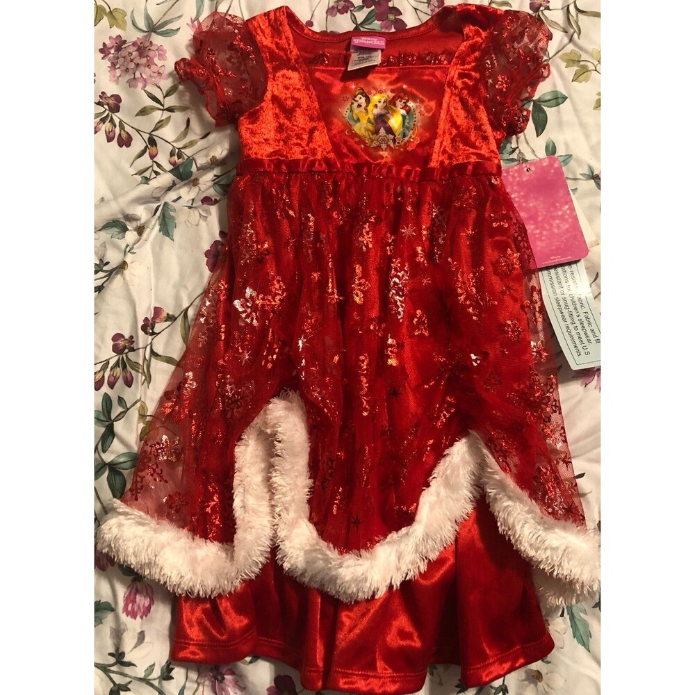 Girls Disney Princess Red Dress Size 18 months NWT B3